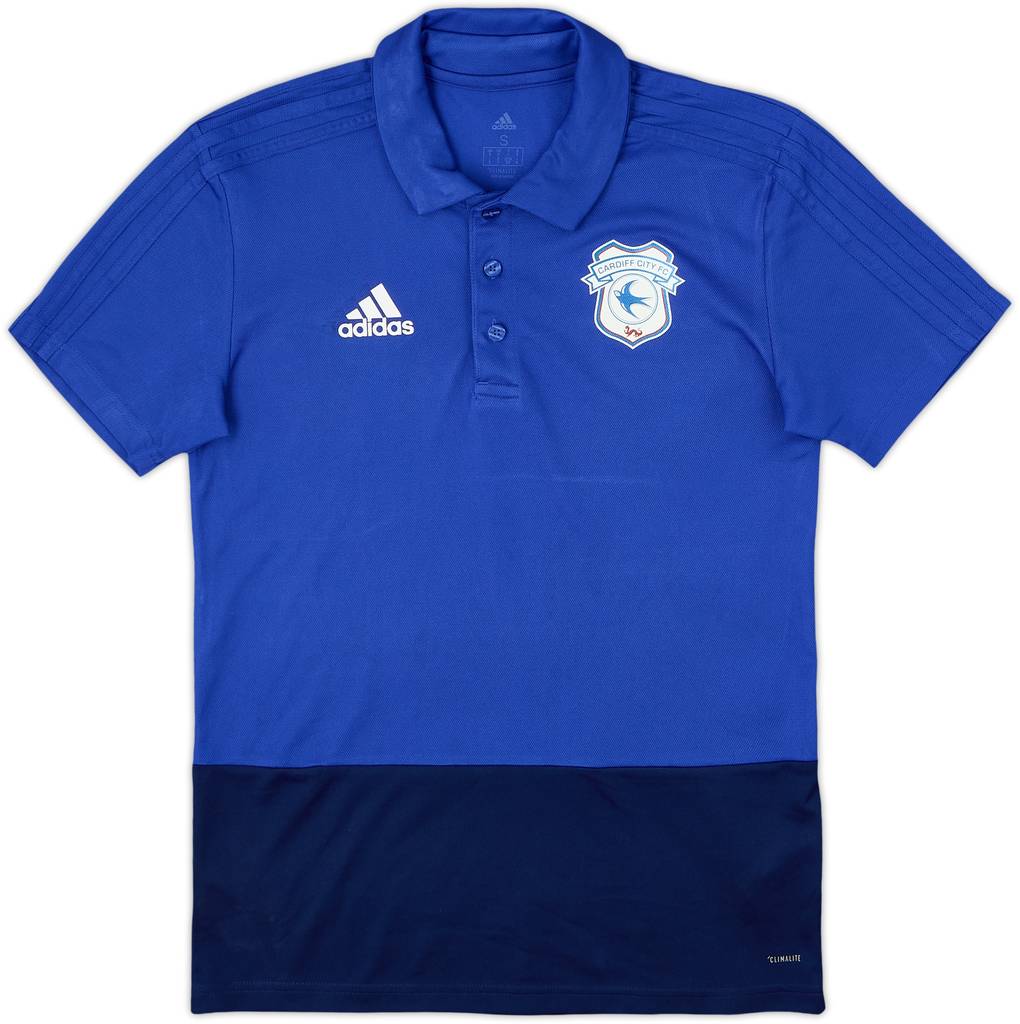 2018-19 Cardiff City adidas Polo Shirt - 9/10 - (S)