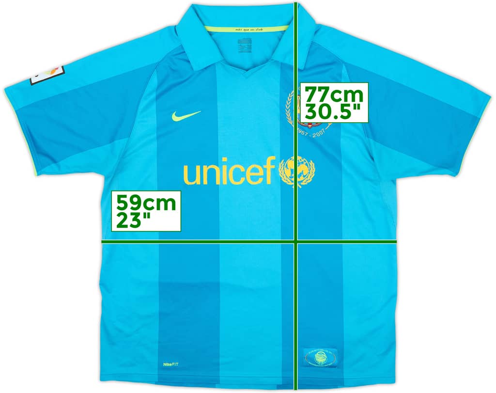2007-09 Barcelona Away Shirt - 5/10 - (XL)