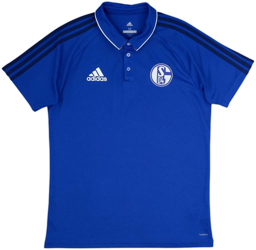 2017-18 Schalke adidas Polo Shirt - 9/10 - (M)