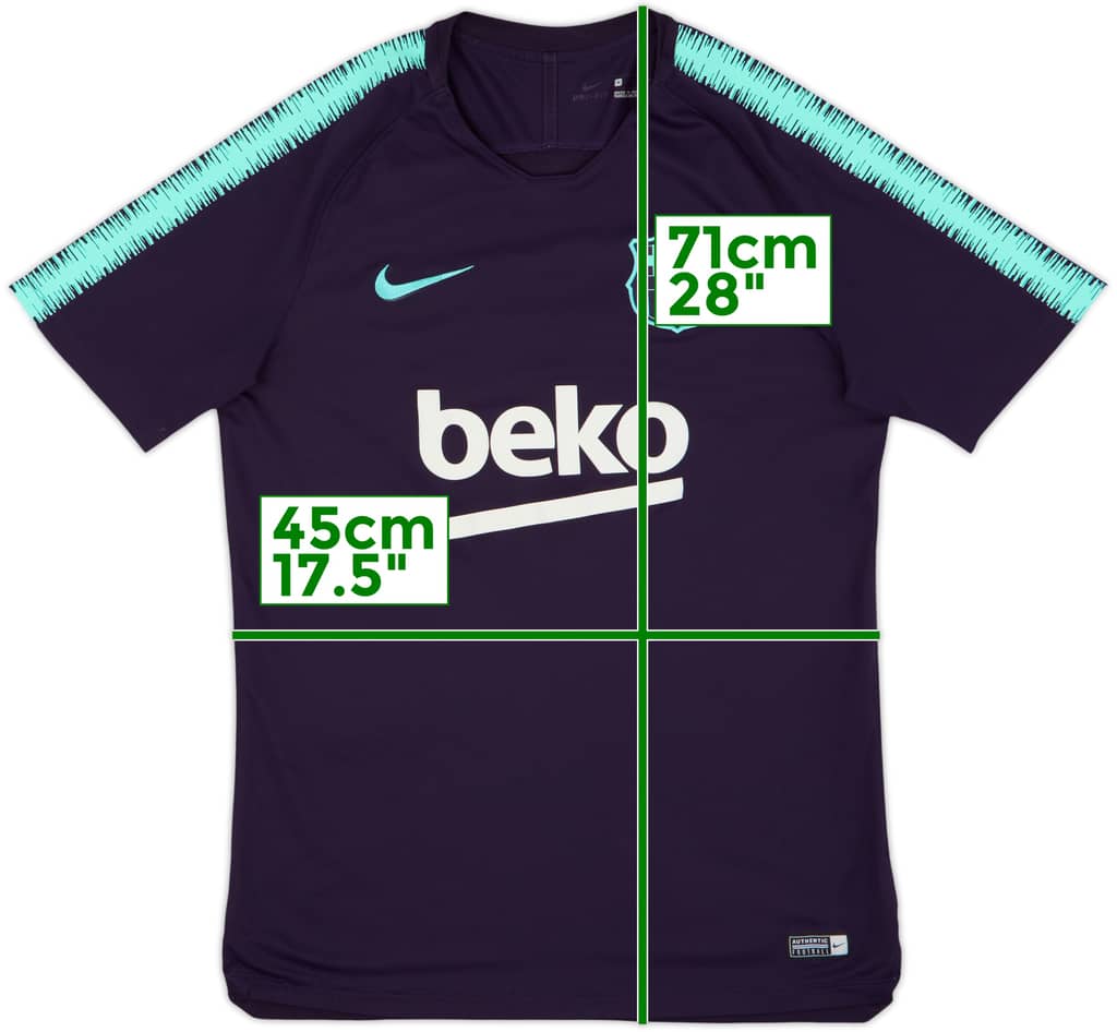 2018-19 Barcelona Nike Training Shirt - 8/10 - (M)