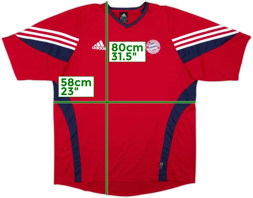 2003-04 Bayern Munich adidas Training Shirt - 8/10 - (XXL)