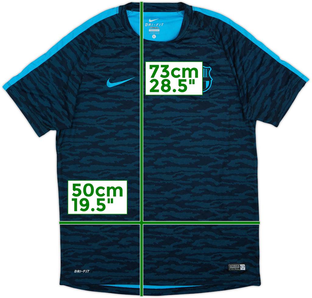 2015-16 Barcelona Nike Training Shirt - 9/10 - (L)