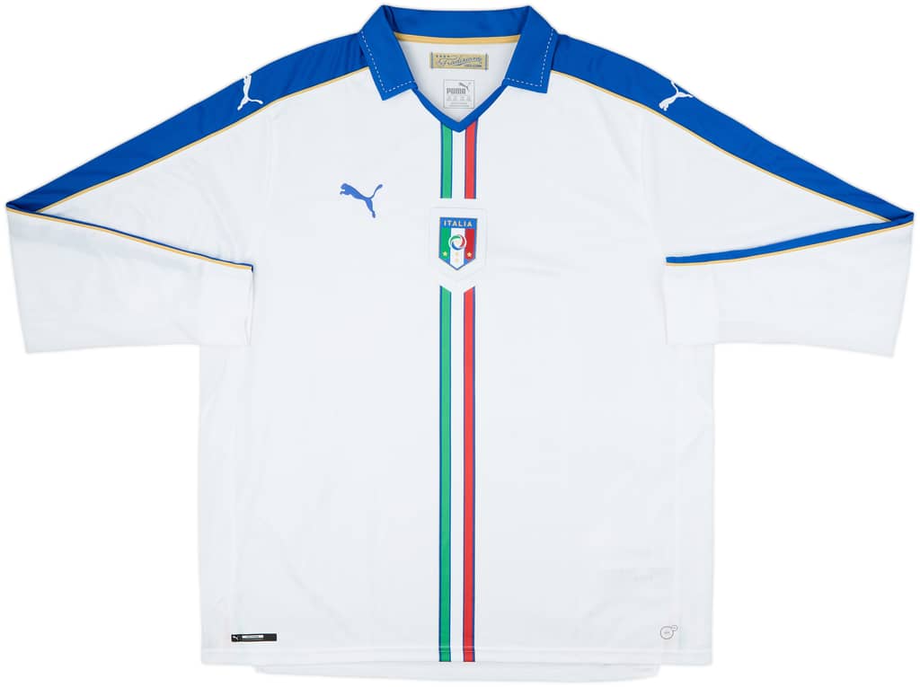 2016-17 Italy Away L/S Shirt - 10/10 - (3XL)