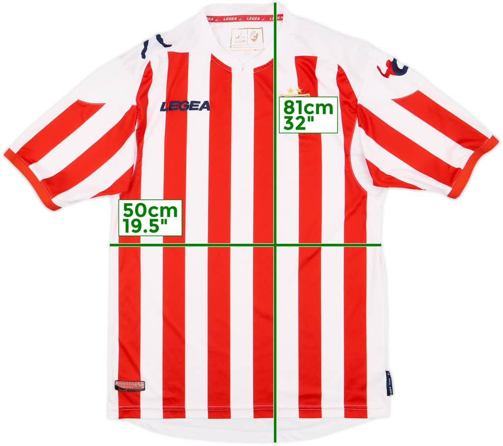 2012-13 Red Star Belgrade Home Shirt - 8/10 - (XL)