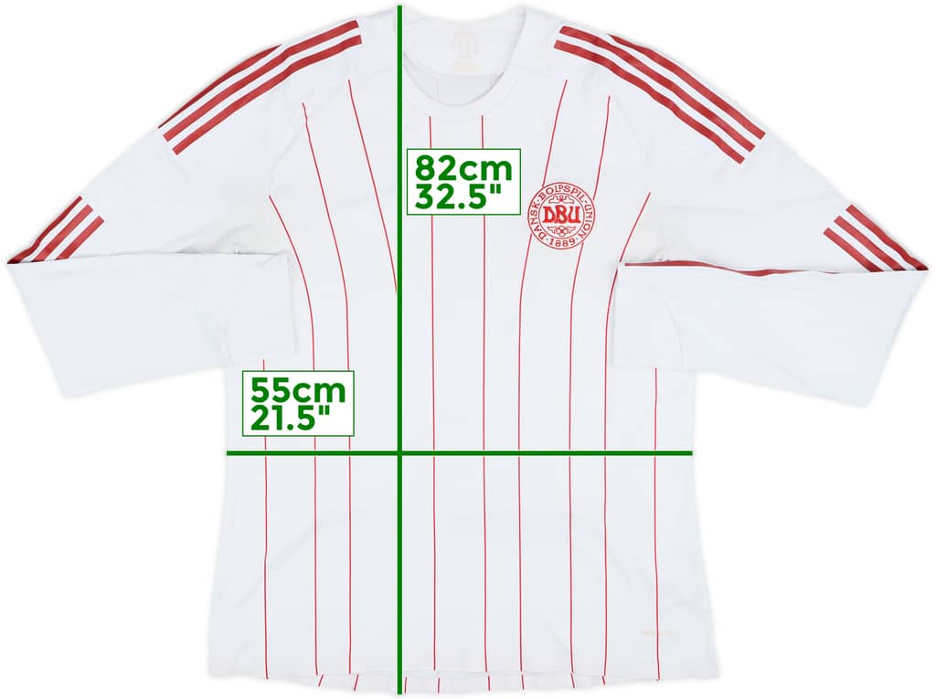 2008-10 Denmark Player Issue Away L/S Shirt - 6/10 - (XL)