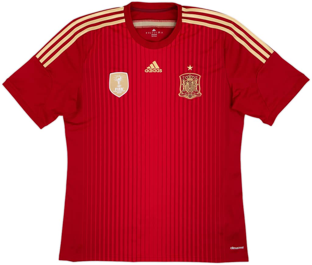 2013-15 Spain Home Shirt - 8/10 - (XL)