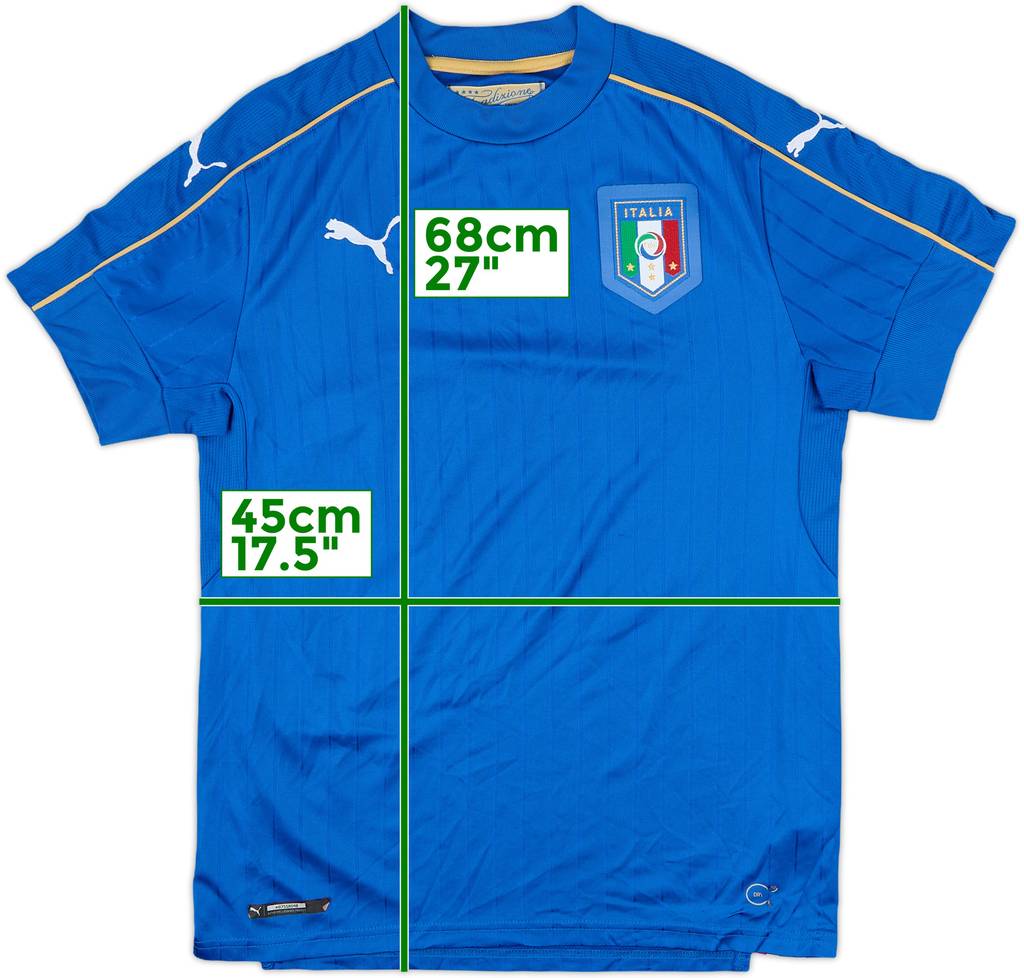 2016-17 Italy Home Shirt - 8/10 - (S)