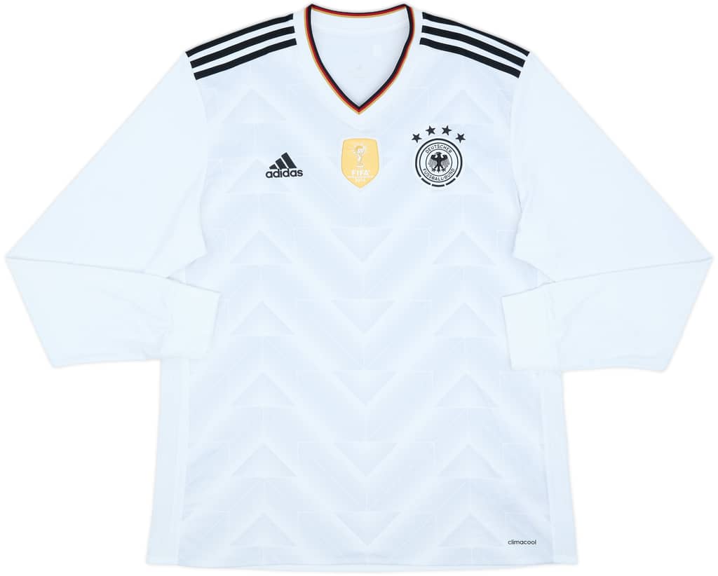 2017 Germany Confederations Cup Home L/S Shirt - 9/10 - (XL)