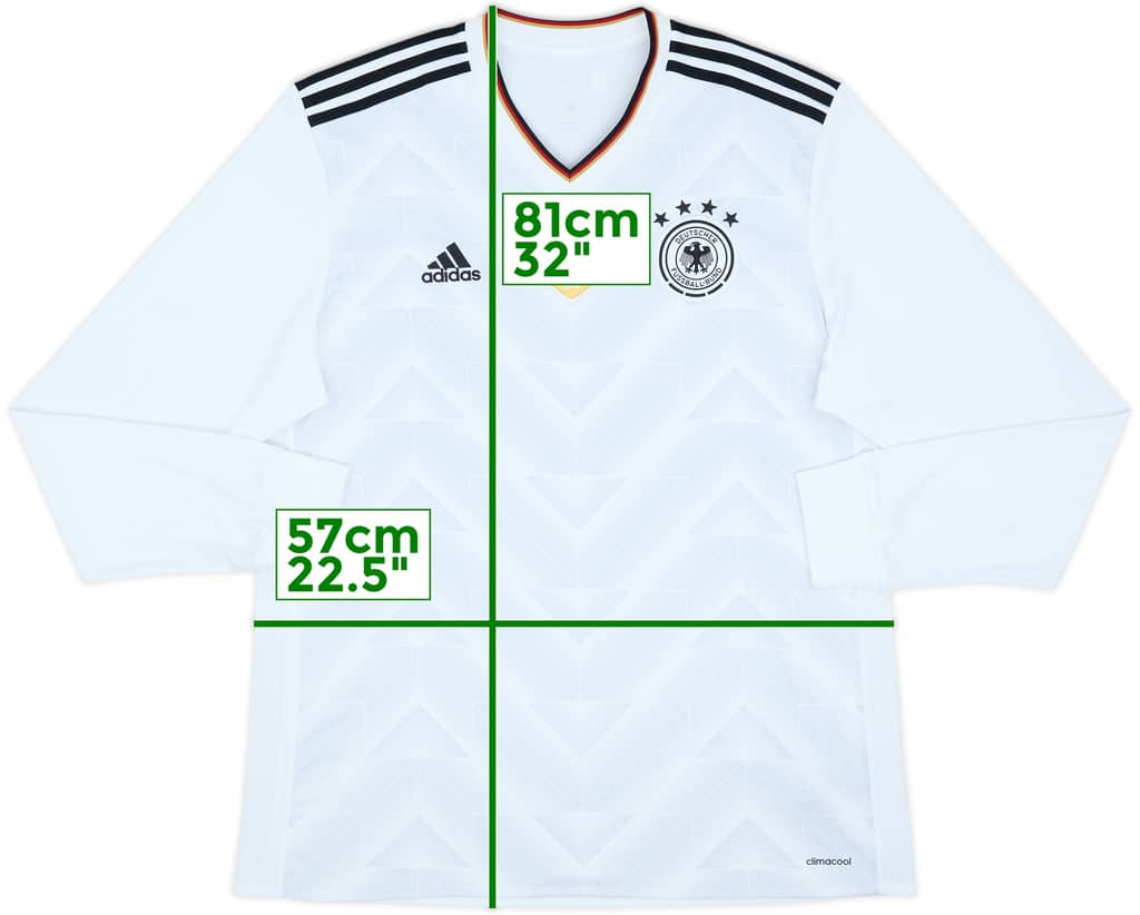 2017 Germany Confederations Cup Home L/S Shirt - 9/10 - (XL)