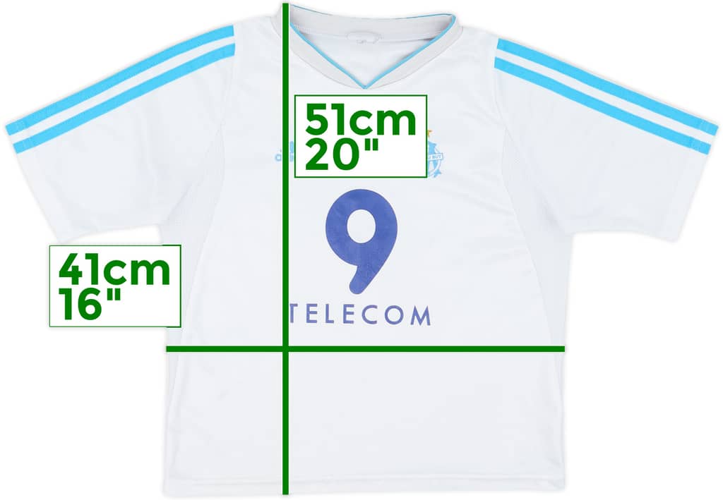 2003-04 Olympique Marseille Home Shirt - 6/10 - (M.Boys)