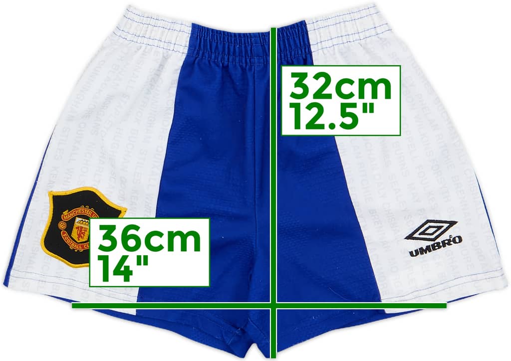 1994-96 Manchester United Third Shorts - 7/10 - (S.Boys)
