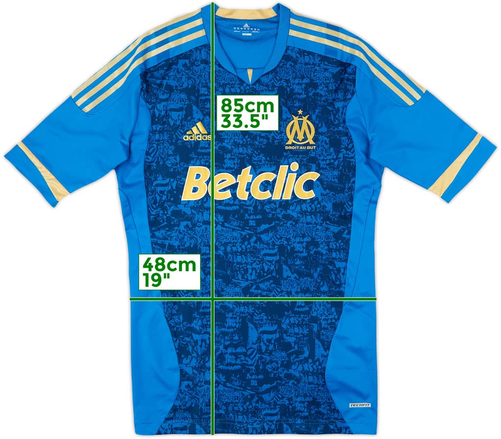 2011-12 Olympique Marseille Player Issue Techfit Away Shirt - 9/10 - (XL)