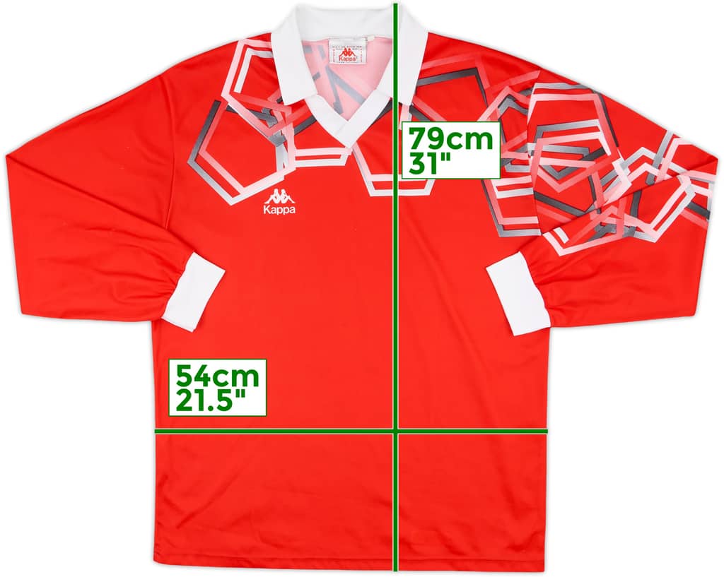 1990s Kappa Template L/S Shirt - 9/10 - (XL)