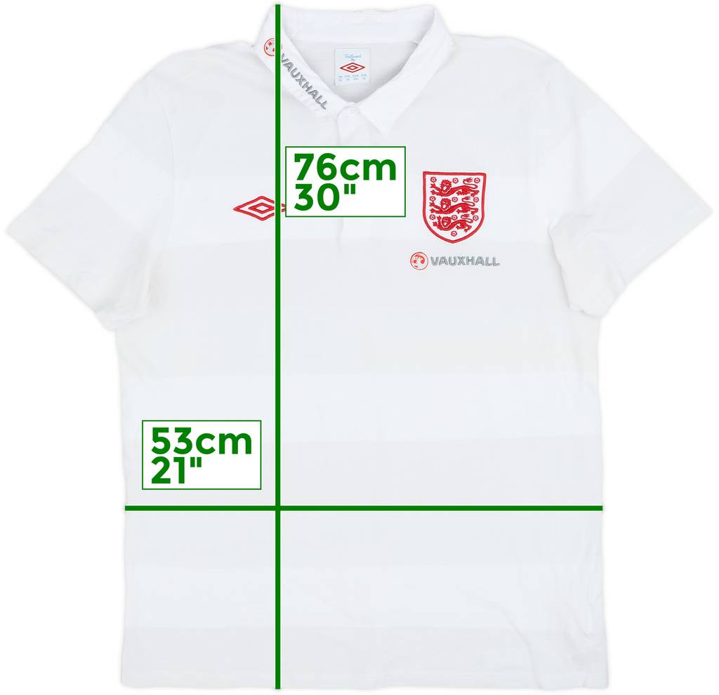 2012-13 England Umbro Polo Shirt - 7/10 - (XL)