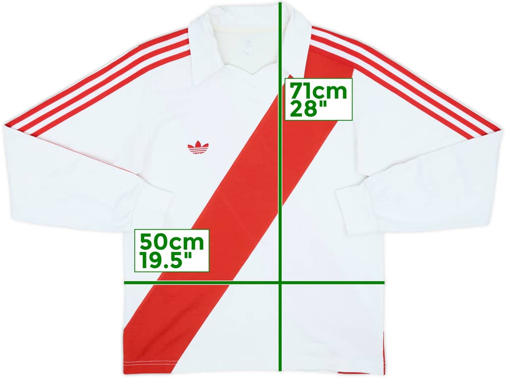 2003 Peru adidas Originals Retro Home L/S Shirt - 8/10 - (M)