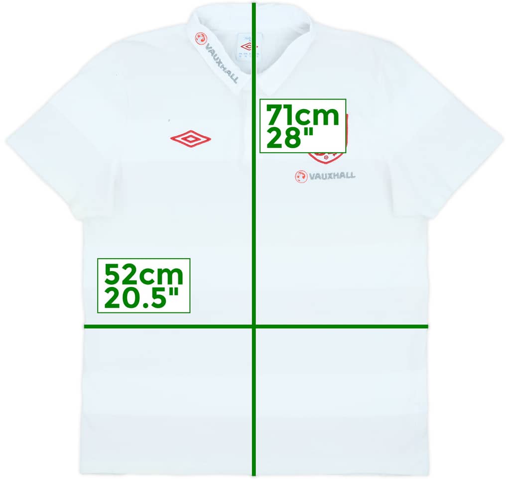 2012-13 England Umbro Polo Shirt - 9/10 - (XL)