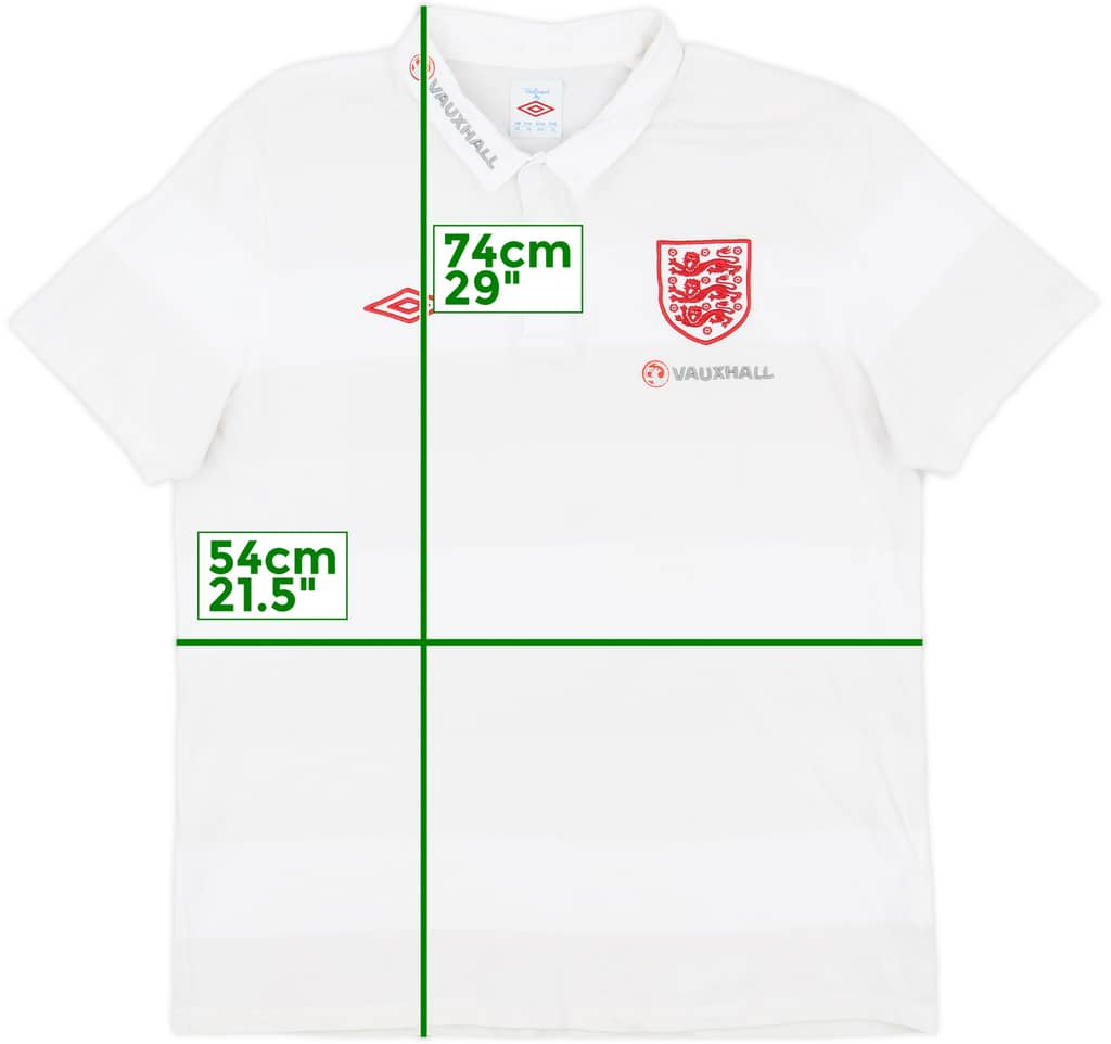 2012-13 England Umbro Polo Shirt - 9/10 - (XL)