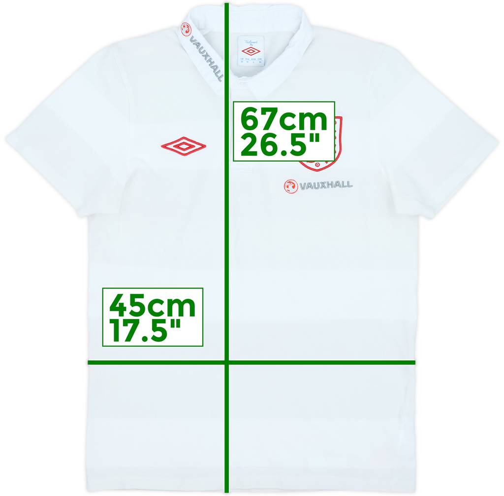 2012-13 England Umbro Polo Shirt - 9/10 - (M)
