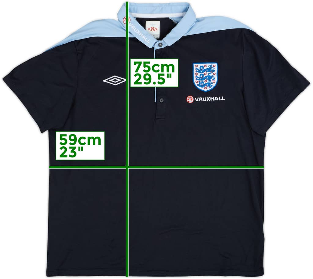 2011-12 England Umbro Polo Shirt - 8/10 - (XL)