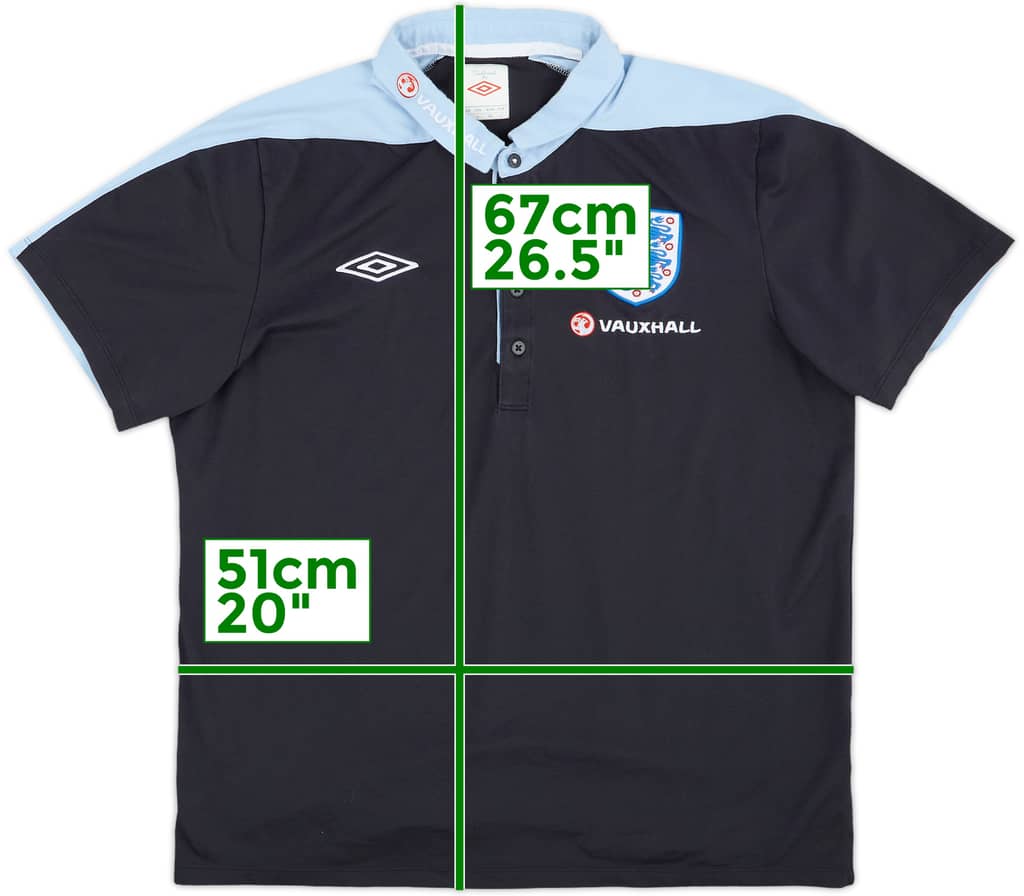 2012-13 England Umbro Polo Shirt - 9/10 - (L)