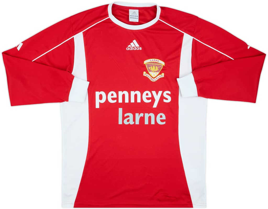 2004-05 Larne Home L/S Shirt - 8/10 - (S)