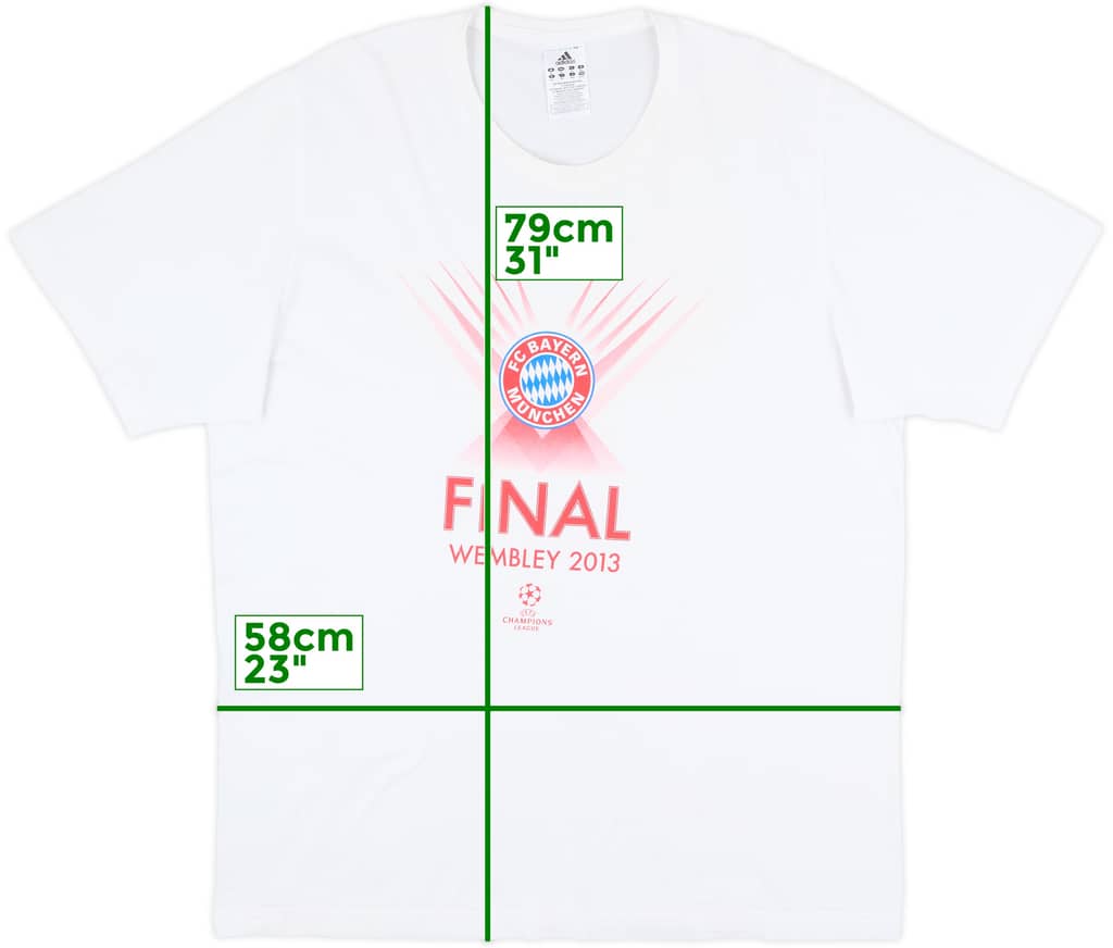 2013-14 Bayern Munich adidas Graphic Tee - 9/10 - (XL)