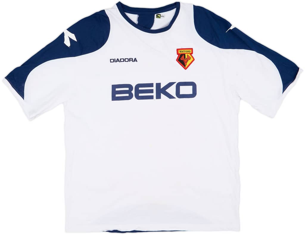 2007-08 Watford Diadora Cotton Tee - 6/10 - (XXL)