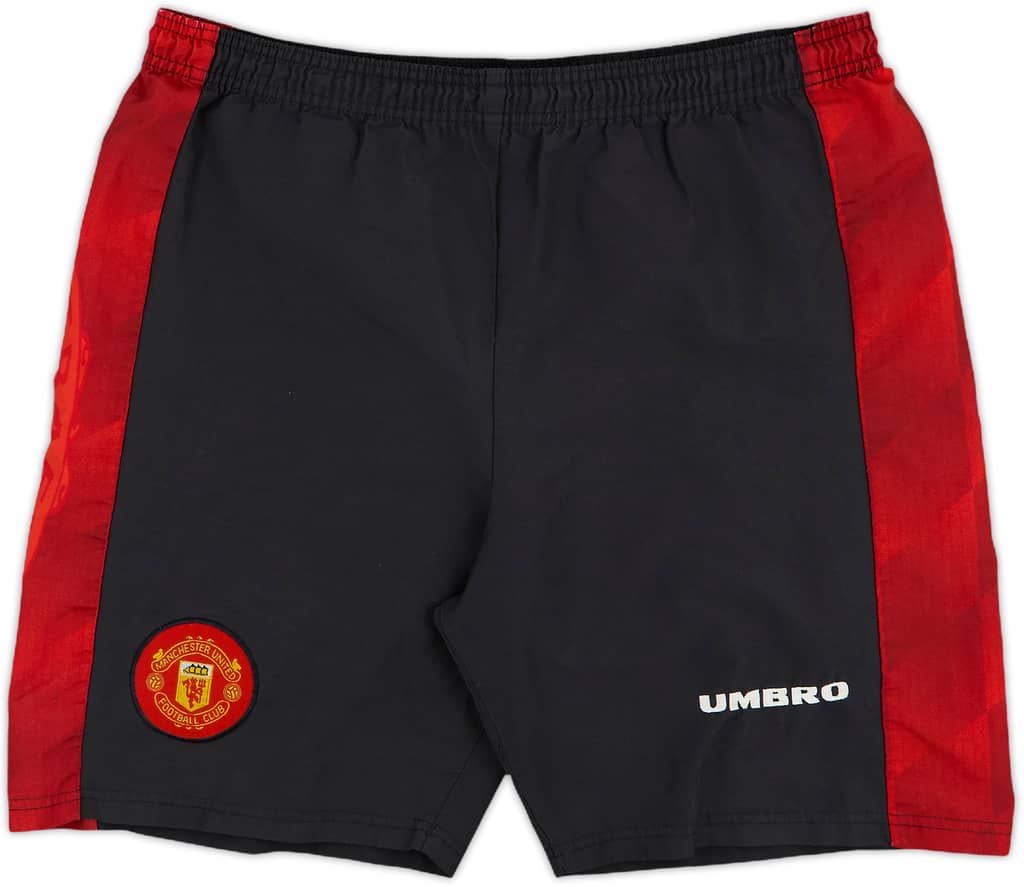 1996-98 Manchester United Alternate Home Shorts - 8/10 - (S)