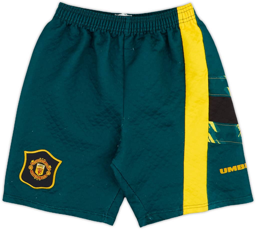 1995-97 Manchester United GK Shorts - 8/10 - (L.Boys)