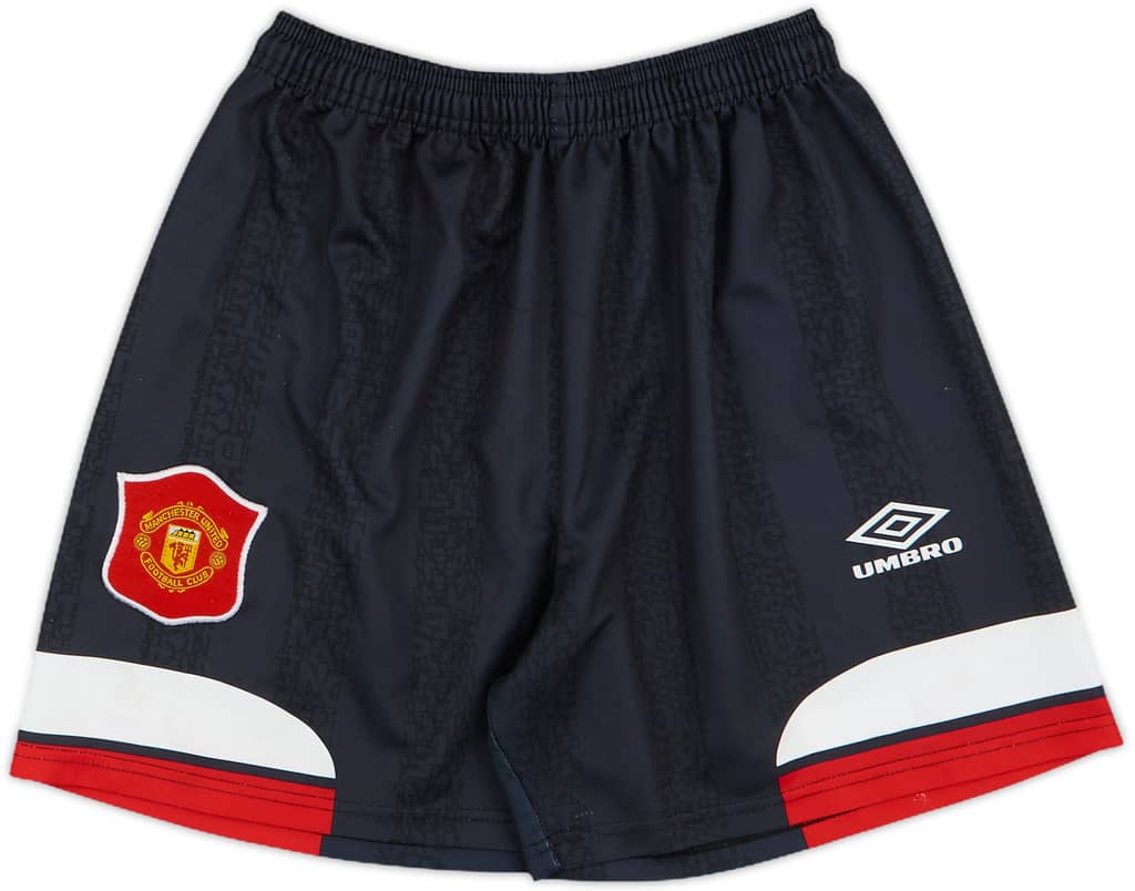 1994-96 Manchester United Alternate Home Shorts - 8/10 - (XL.Boys)
