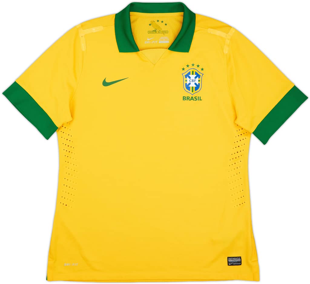 2013 Brazil Player Issue Home Shirt - 7/10 - (XL)