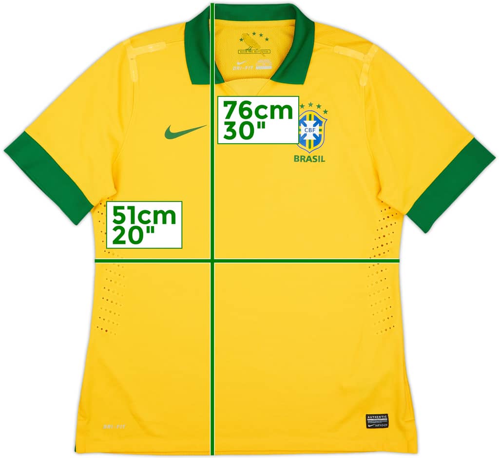 2013 Brazil Player Issue Home Shirt - 7/10 - (XL)