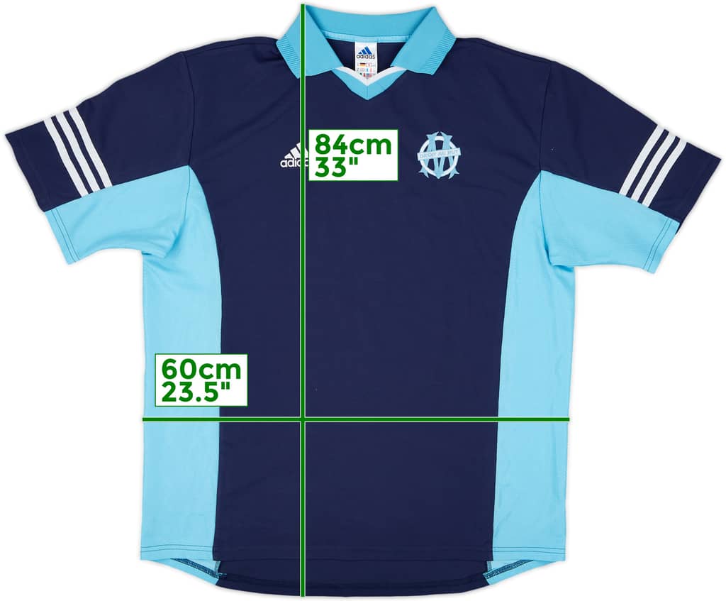 2001-02 Olympique Marseille adidas Training Shirt - 9/10 - (XL)
