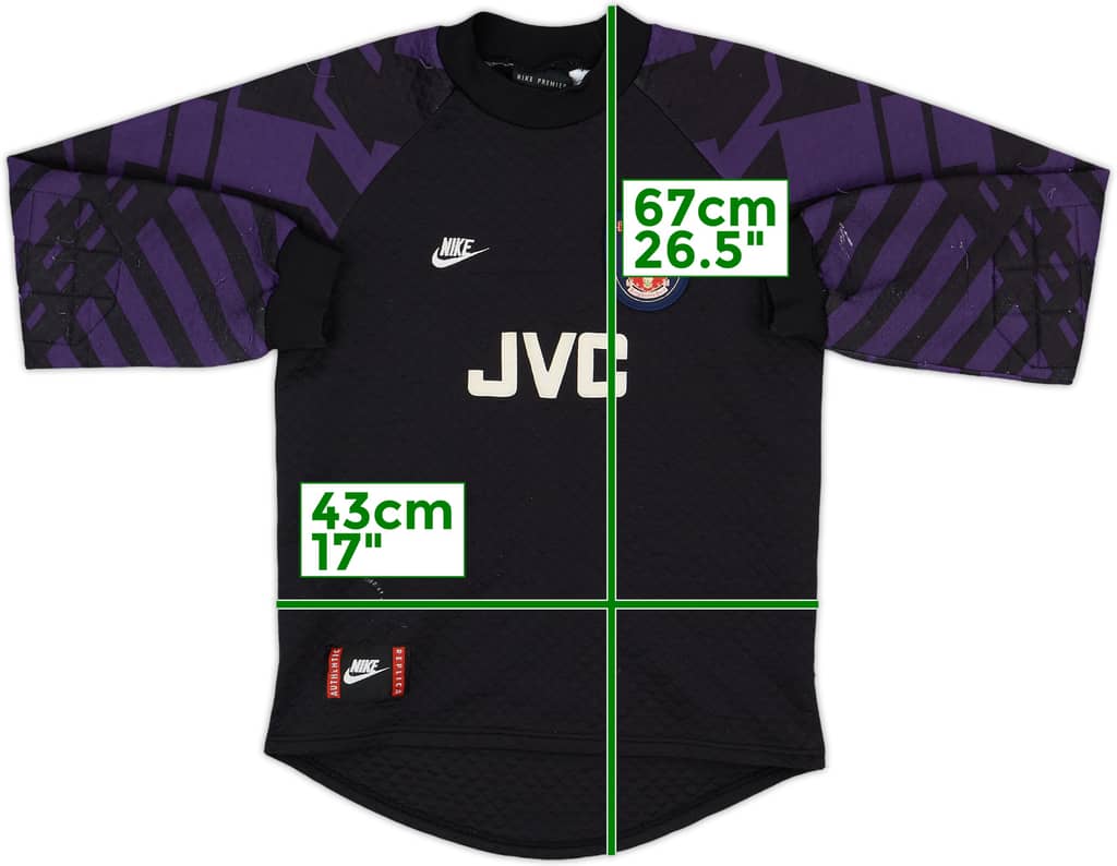 1995-96 Arsenal GK Shirt - 7/10 - (L.Boys)