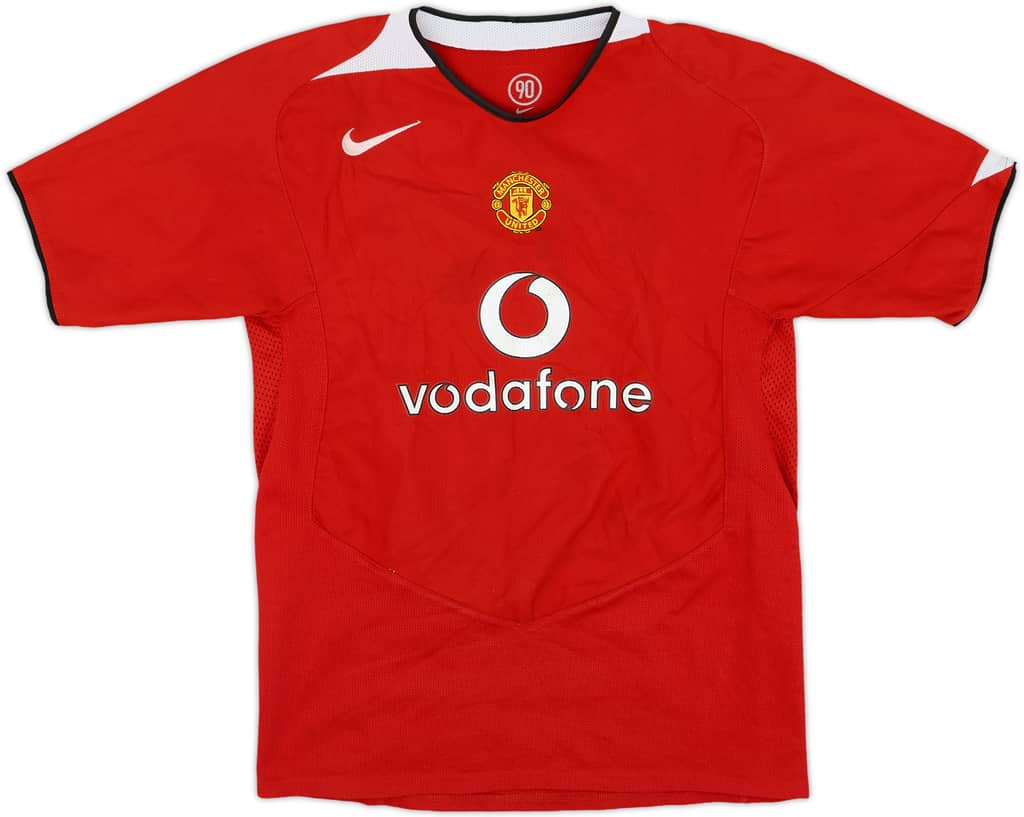 2004-06 Manchester United Home Shirt - 7/10 - (XL.Boys)