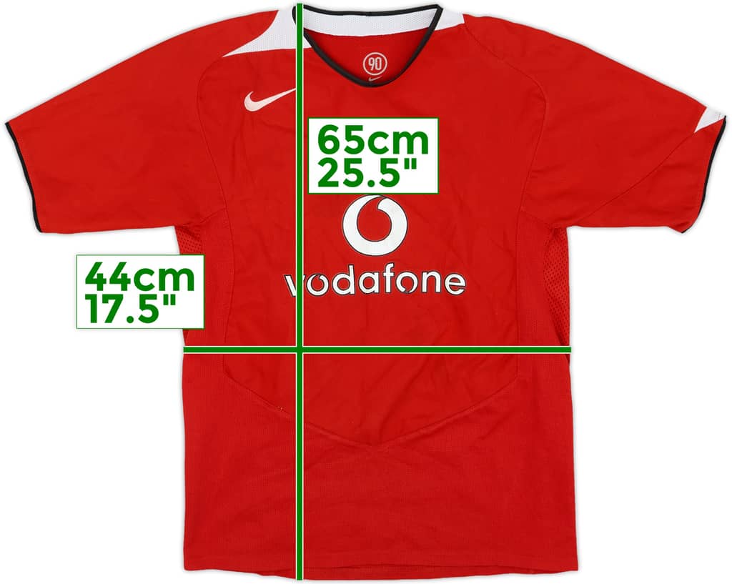 2004-06 Manchester United Home Shirt - 7/10 - (XL.Boys)