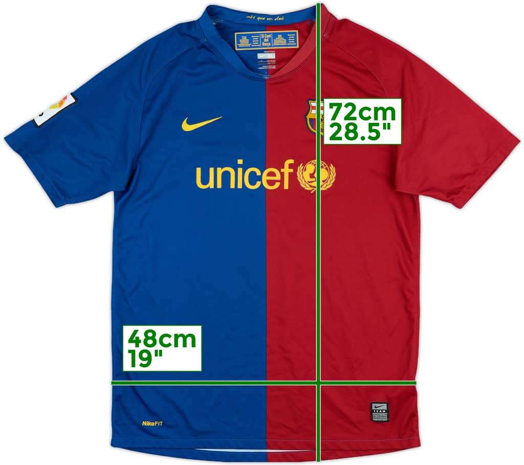 2008-09 Barcelona Home Shirt - 9/10 - (XL.Boys)