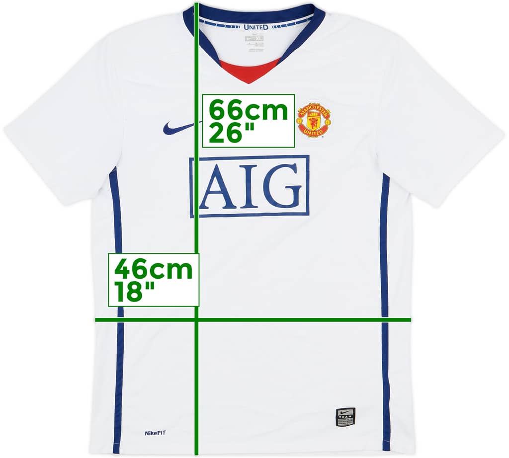 2008-10 Manchester United Away Shirt - 6/10 - (XL.Boys)