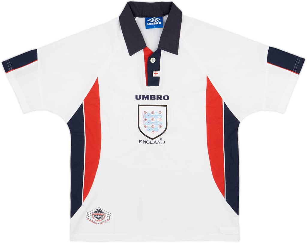 1997-99 England Home Shirt - 6/10 - (Y)