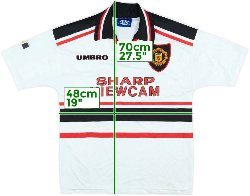 1997-99 Manchester United Away Shirt - 8/10 - (XL.Boys)