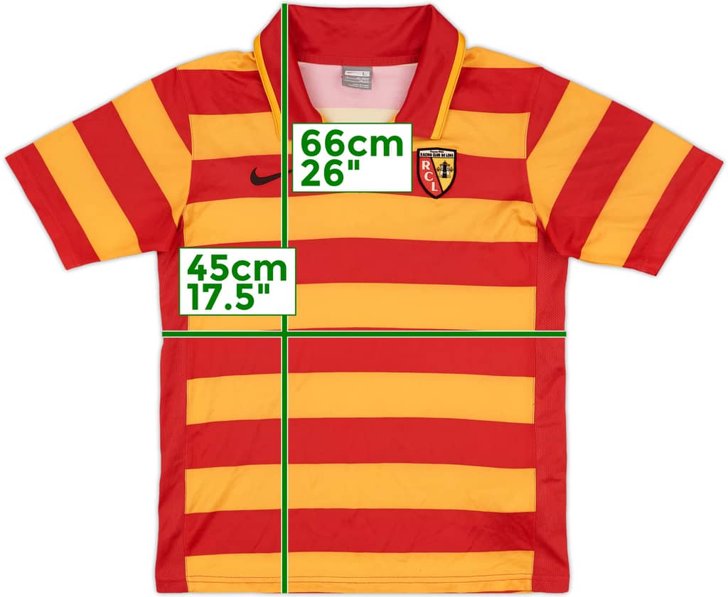 2007-08 Lens Home Shirt - 8/10 - (L.Boys)