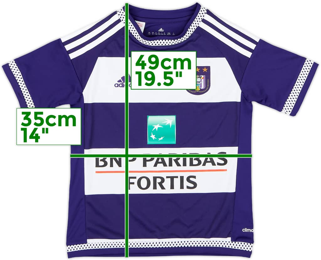 2015-16 Anderlecht Home Shirt - 9/10 - (7-8 Years)