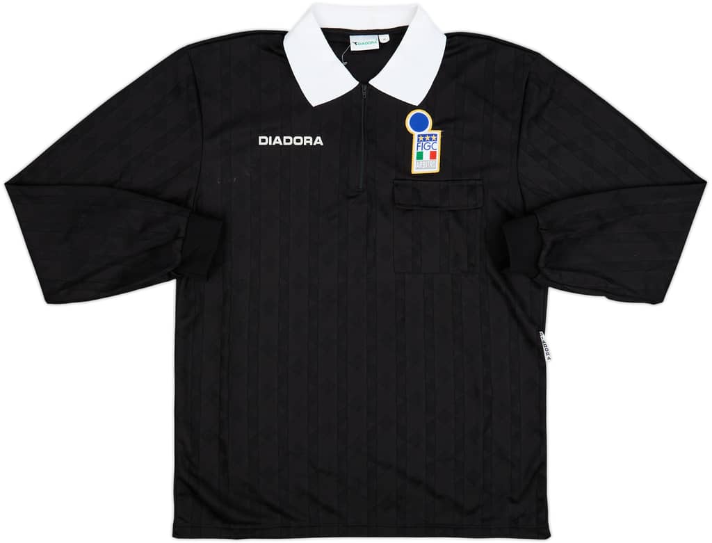 1990s Italy FIGC Diadora Referee L/S Shirt - 7/10 - (XL)