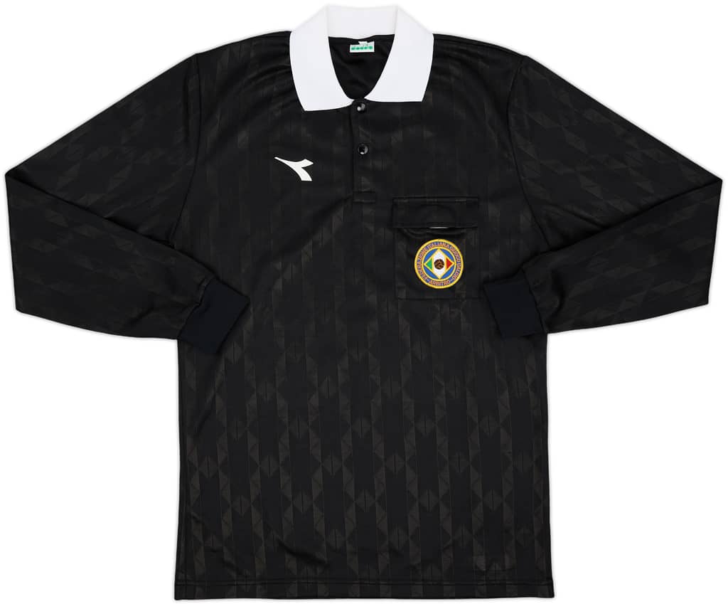 1990s Italy FIGC Diadora Referee L/S Shirt - 9/10 - (L)