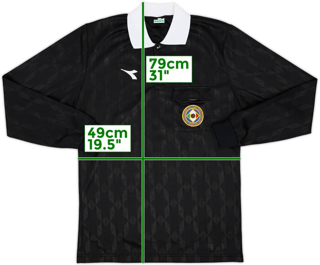 1990s Italy FIGC Diadora Referee L/S Shirt - 9/10 - (L)
