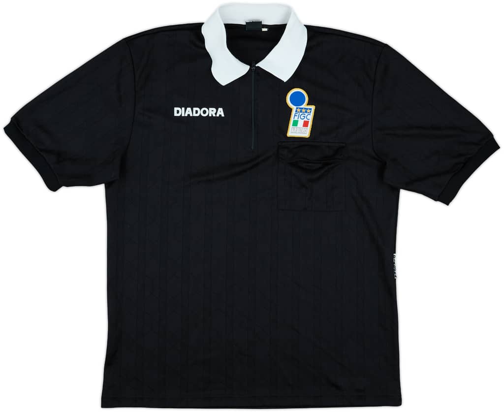 1990s Italy FIGC Diadora Referee Shirt - 9/10 - (XL)