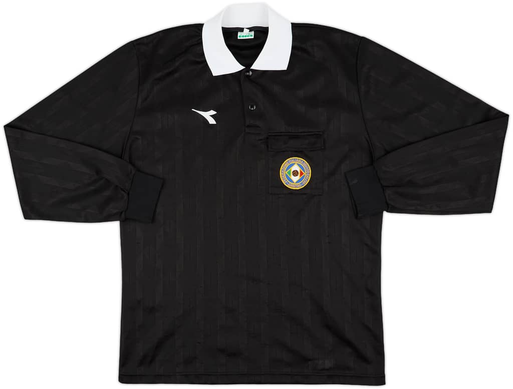 1990s Italy FIGC Diadora Referee L/S Shirt - 9/10 - (XL)