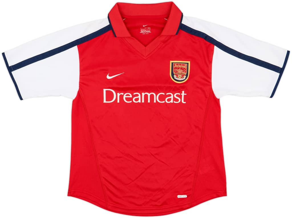 2000-02 Arsenal Home Shirt - 8/10 - (L.Boys)