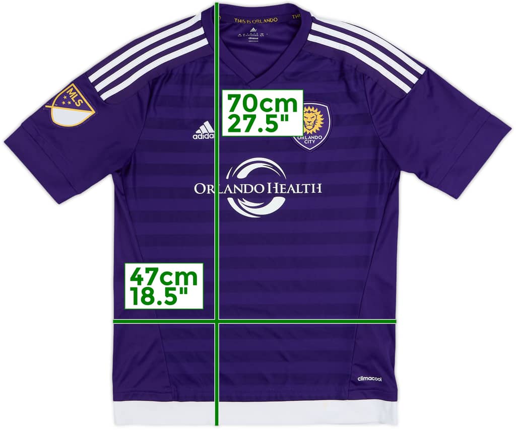2016 Orlando City Home Shirt - 8/10 - (XL.Boys)