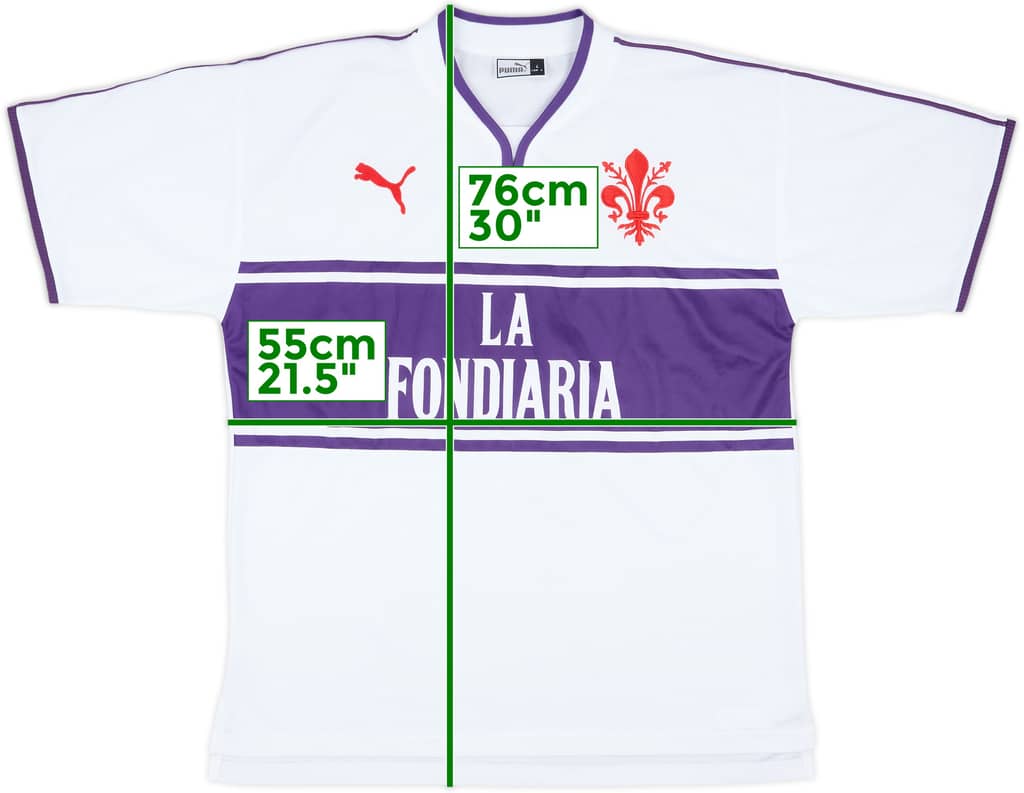 2002-03 Fiorentina Home Shirt - 8/10 - (L)